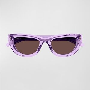 Gucci
Logo Acetate Cat-Eye Sunglasses
LILAC/PURPLE
NEW

0319